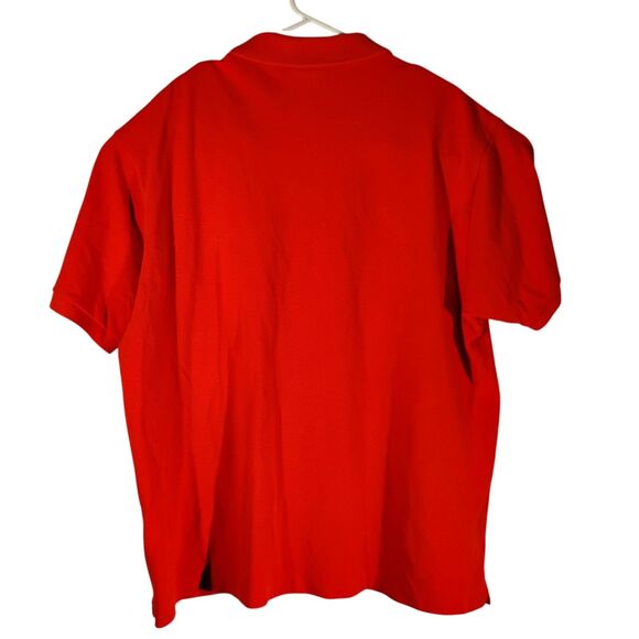 Lacoste polo shirt mens 2XL XXL 8 red short sleeve gator logo cotton 5191L - Picture 2 of 8